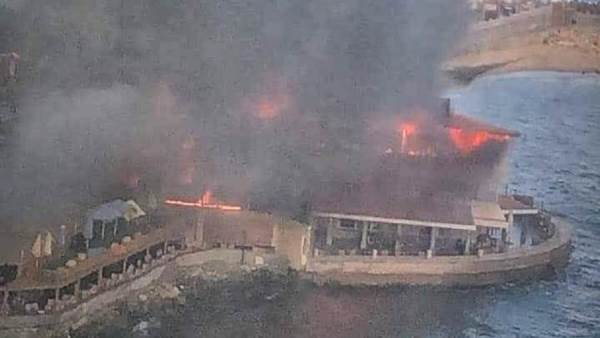 حريق بمطعم لاتينو في الاسكندرية