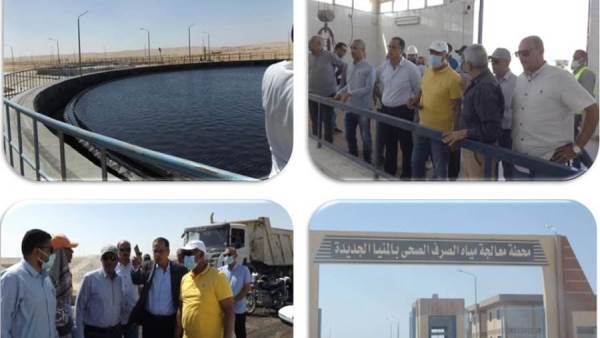 مسئولو الاسكان يتفقدو مدينة المنيا الجديدة