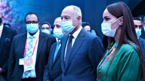 أحمد أبو الغيط الأمين العام للجامعة العربية في الجناح المصري بإكسبو دبي