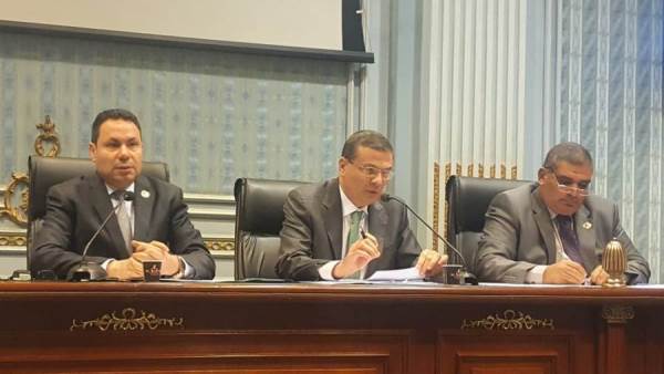 علاء فاروق رئيس مجلس إدارة البنك الزراعي المصري في مجلس النواب