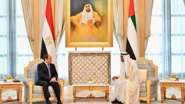 الرئيس عبد الفتاح السسيسي و صاحب السمو الشيخ محمد بن زايد آل نهيان