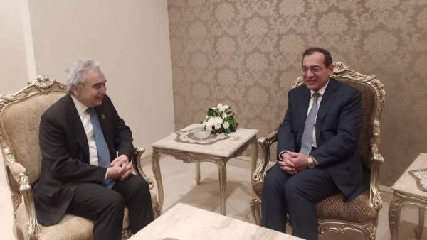 فعاليات مباحثات وزير البترول الرئيس التنفيذي لوكالة الطاقة الدولية