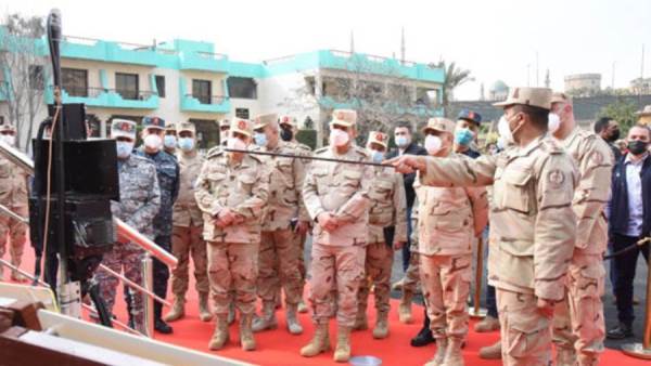 وزير الدفاع يشهد تنفيذ مشروع مراكز القيادة الإستراتيجي التعبوي المشترك سيناء
