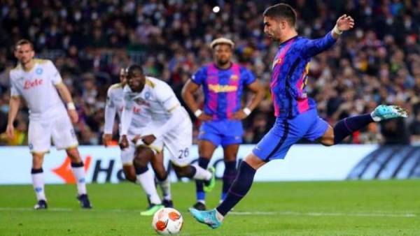 هدف برشلونة في مرمى نابولي