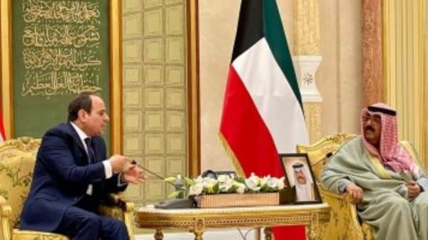 الرئيس السيسي مع ولي العهد الكويتي