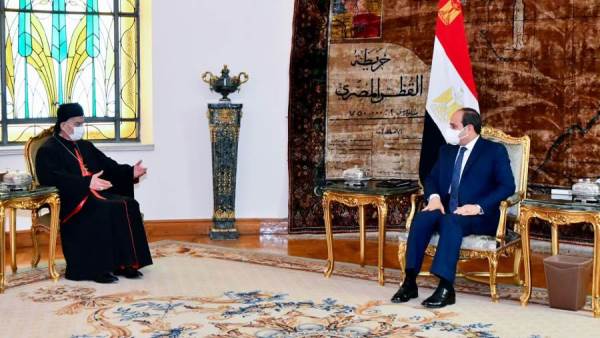 الرئيس السيسي مع بطريرك أنطاكيا