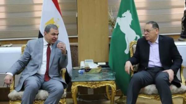 محمد سعفان مع محافظ الشرقية