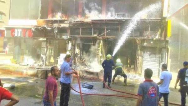 حريق بمطعم بطنطا