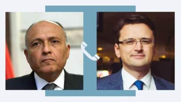 وزير الخارجية المصري ونظيره الأوكراني