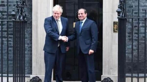 الرئيس السيسي ورئيس الوزراء البريطاني