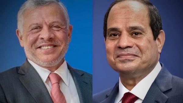 الرئيس السيسي وملك الأردن