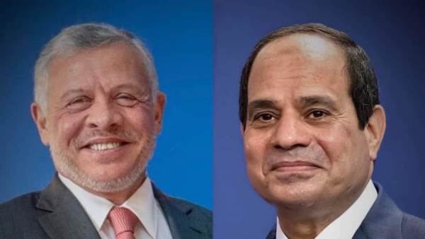 السيسي ونظيرة الأردني