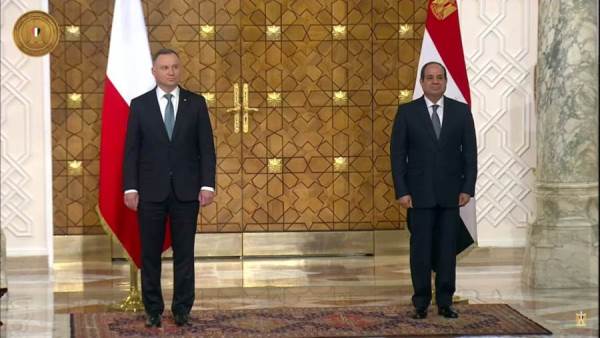 الرئيس السيسي ونظيرة البولندي