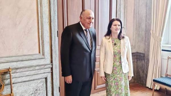 سامح شكري ووزيرة خارجية السويد