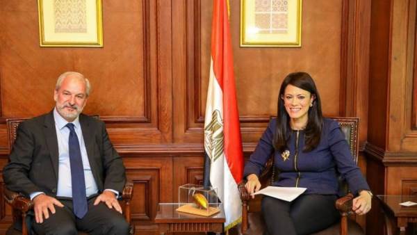 وزيرة التعاون المصري رئيس شركة لوريال مصر