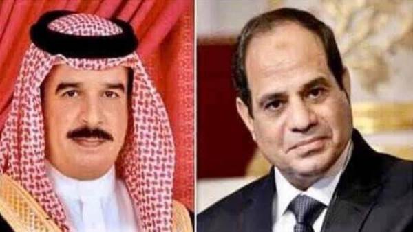 الرئيس السيسي وملك البحرين