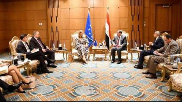 إجتماع مصر والأتحاد الاوروبي