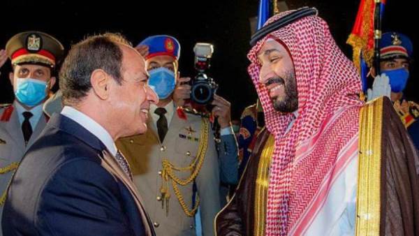 الرئيس عبد الفتاح السيسي والأمير محمد بن سليمان