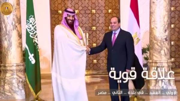 الرئيس عبد الفتاح السيسي والأمير محمد بن سليمان
