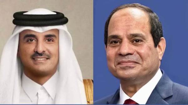 الرئيس السيسي وأمير قطر