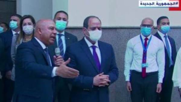 الرئيس عبد الفتاح السيسي ووزير النقل