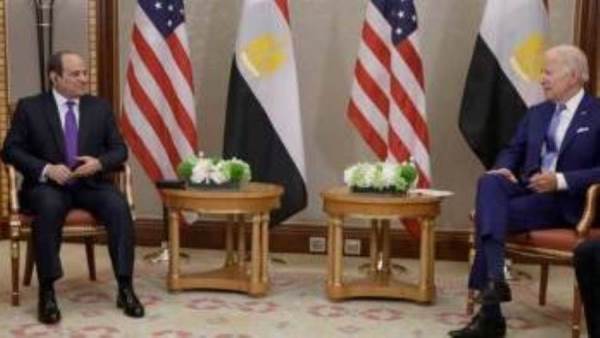 الرئيس السيسي ونظيرة بايدن