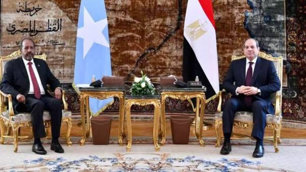 الرئيس السيسي ونظيره الصومالي