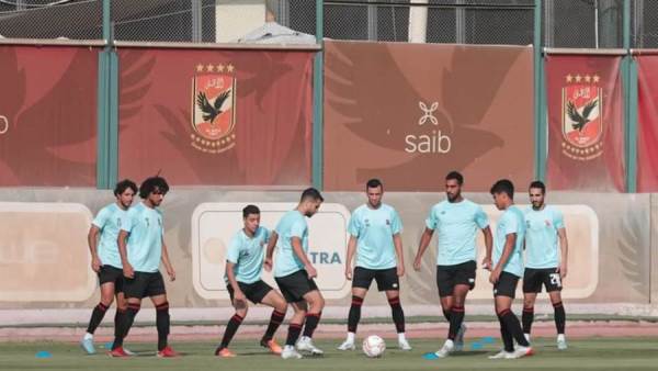 جزء من مران الأهلي