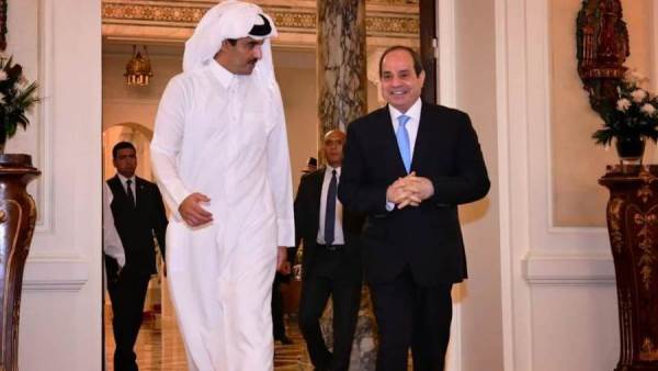 الرئيس السيسي وأمير دولة قطر