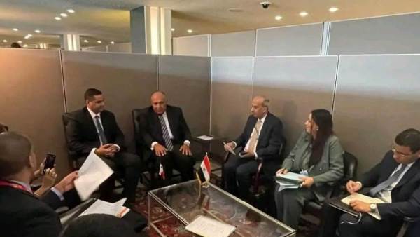 جزء من لقاء وزير الخارجية