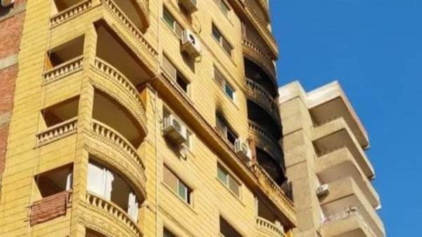 حريق داخل شقه سكنية بحلوان