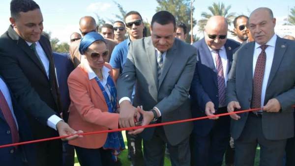 وزيرا التنمية والبيئة ومحافظ الدقهلية يفتتحون مصنع تدوير المخلفات البلدية الصلبة بالمنزلة