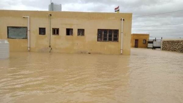 سيول بمنطقتي الحسنة ونخل ورفع حالة الطواريء بشمال سيناء