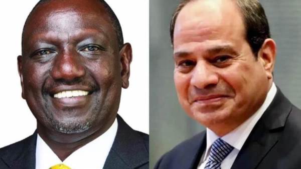 السيسي ورئيس كينيا