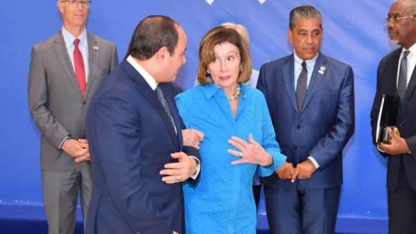 الرئيس السيسي ورئيسة مجلس النواب الأمريكي