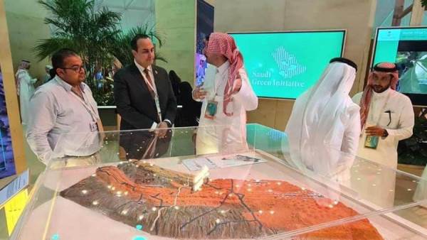 رئيس الرعاية الصحية يتفقد معرض مبادرة السعودية الخضراء Saudi Green Initiative