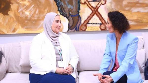القباج تلتقي وزيرة الخارجية البلجيكية لإستعراض ملفات الوزارة لتحسين أوضاع الفئات الأولى بالرعاية