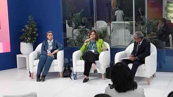 قمة الناخ.. مي عبدالحميد تشارك في جلسة بعنوان تسريع تمويل المباني الخضراء