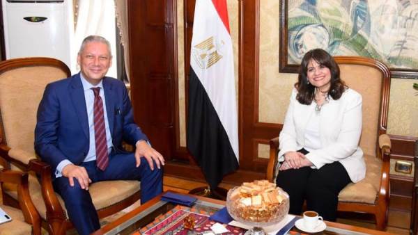 وزيرة الهجرة تشارك في لقاء المجلس المصري البريطاني