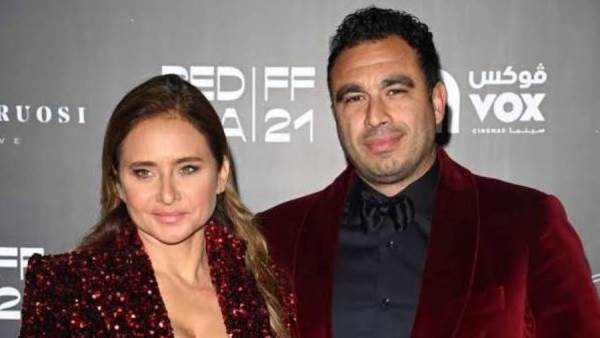نيللي كريم وزوجها هشام عاشور