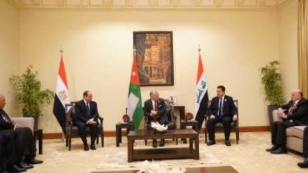 قمة ثلاثية فى الأردن