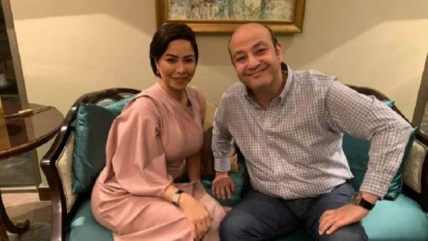 عمرو أديب وشيرين عبدالوهاب