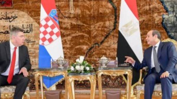 الرئيس السيسي ورئيس كرواتيا