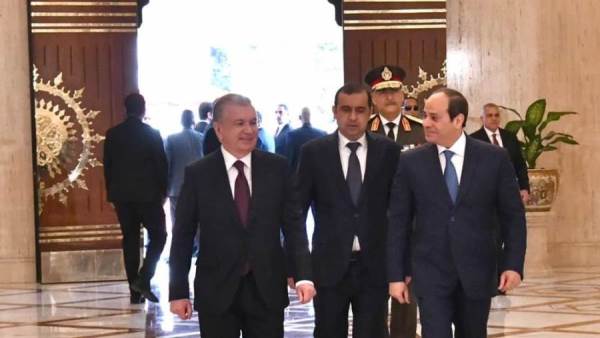الرئيس السيسي ونظيره الأوزبكي