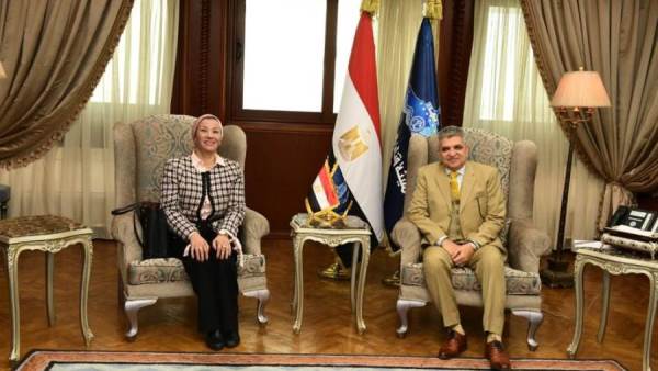 لقاء وزيرة البيئة ورئيس هيئة قناة السويس
