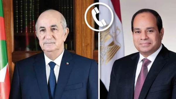 الرئيس السيسي ونظيره الجزائري