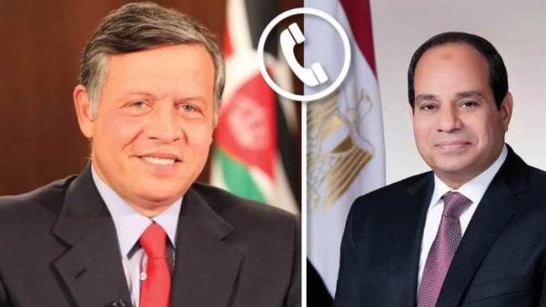 الرئيس السيسي العاهل الأردني