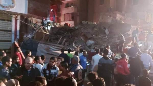 انهيار عقار الإسكندرية