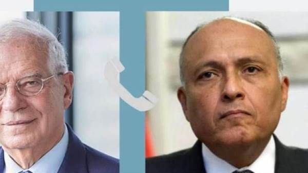 سامح شكري وجوزيب بوريل