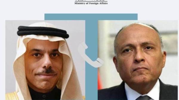 وزير الخارجية ونظيره السعودي